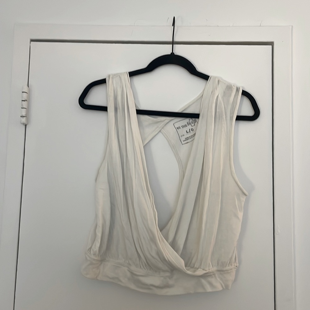 white free people tank